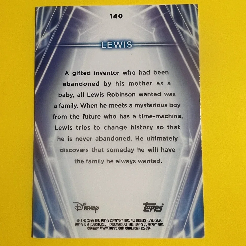 2026 Topps Disney Neon Lewis‎ #140 Base Card